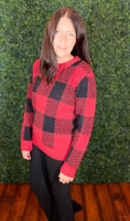 Red Gingham Sweater