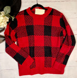 Red Gingham Sweater
