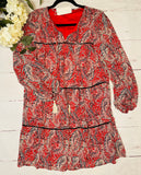 Red Paisley Dress